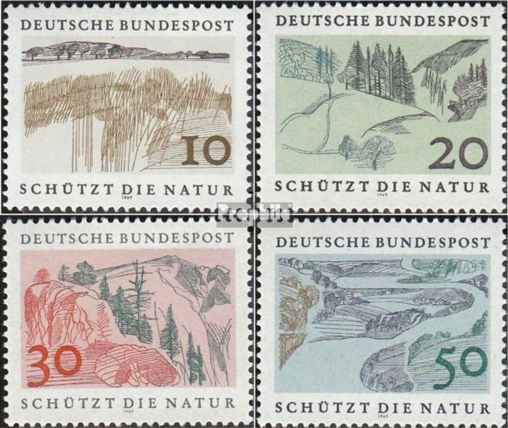 Briefmarken BRD (BR.Deutschland) 1969 Mi 591-594 Produktbild 