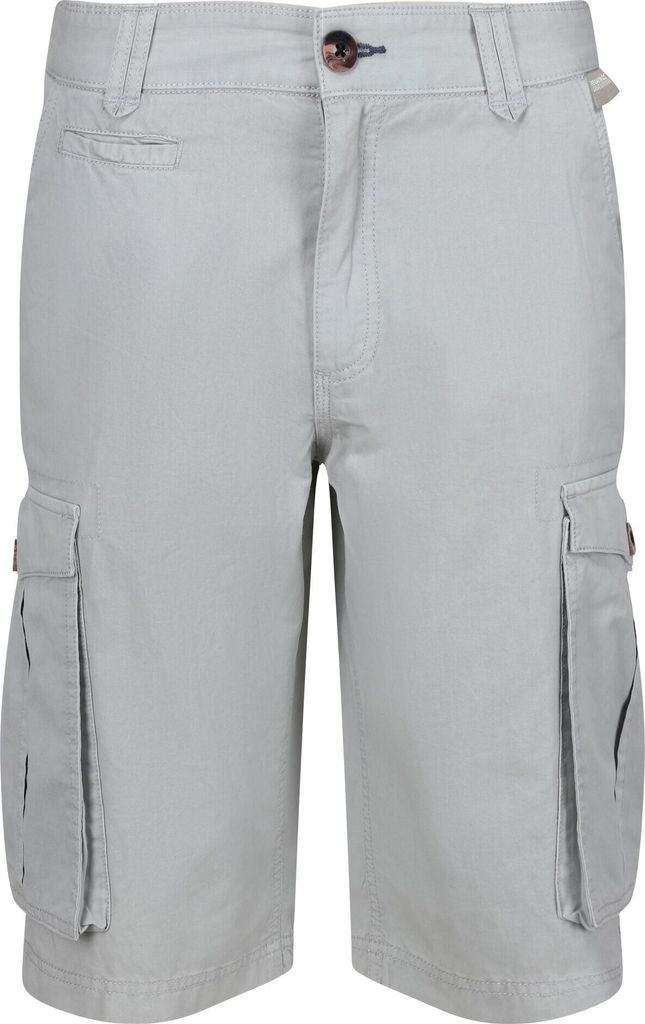 Regatta Herren Cargo-Shorts Shorebay im Vintage-Look RG4167 (W40) (Silbergrau)