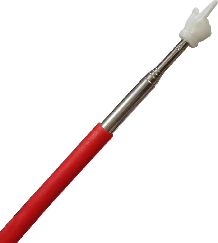 Ausziehbarer Fingerstab, einziehbarer Teleskop-Zeigestab für Klassenzimmerlehrer, Mini-Handheld-Presenter, Whiteboard-Präsentationszeiger