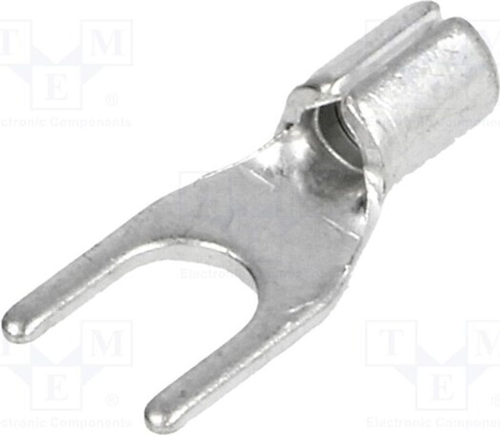 10x Kabelschuh: Gabel M4 Klemmverbindung 1,5÷2,5mm2 für Leitungen BM 01220 isolier