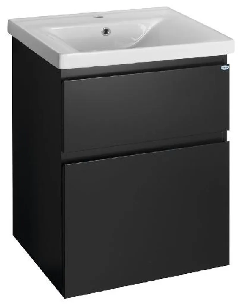 Petit buffet noir mat ALTAIR 57x72,5cm avec finition résistante et design