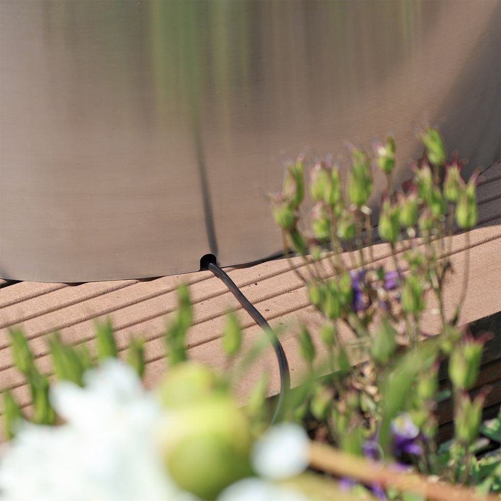 CLGarden Edelstahl Beckenumrandung Ø 68cm für 90 Liter Produktbild 7