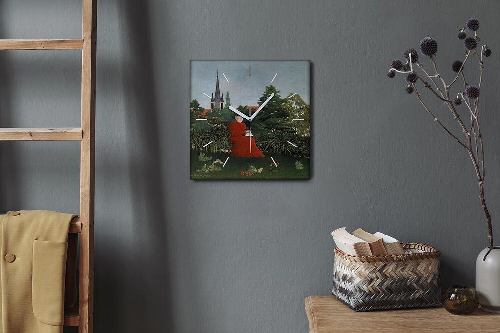 Coloray Hodiny Unikátní 30x30 cm Tiché hodiny Pro obývací pokoj a kuchyň Nástěnné hodiny Plátno Bílé ručičky hodin - Křezy žen