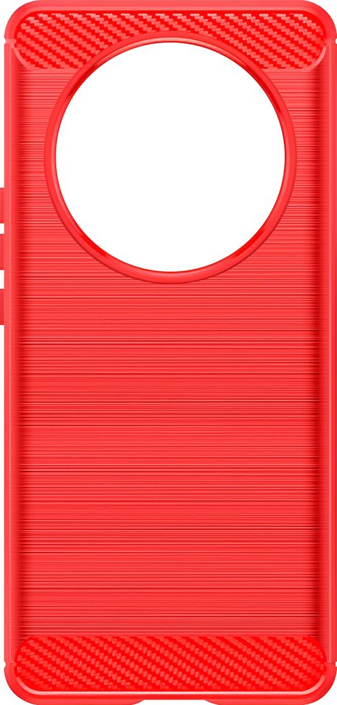 Avizar, Flexible Schutzhülle für Honor Magic 6 Lite 5G, Carbon-Effekt, Rot