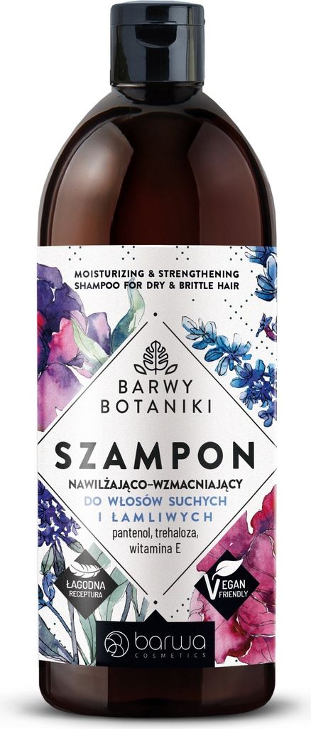 BARWA Barwy Botaniki Feuchtigkeitsspendendes und stärkendes Shampoo für trockenes und sprödes Haar 480ml
