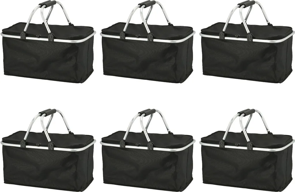 Panier de Courses pour Pique-Nique et Camping Isotherme Noir 30L