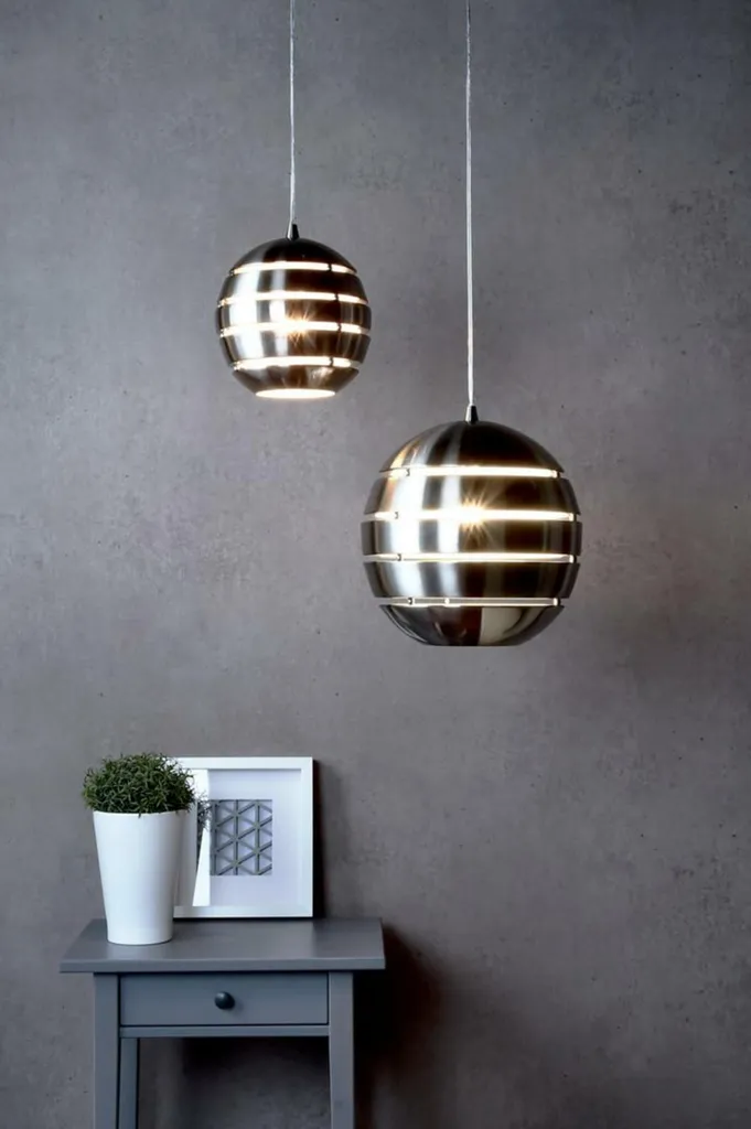 Suspension Ankaa 280 Acier : Éclairage Stable pour Plafonds Hauts E27 - 6