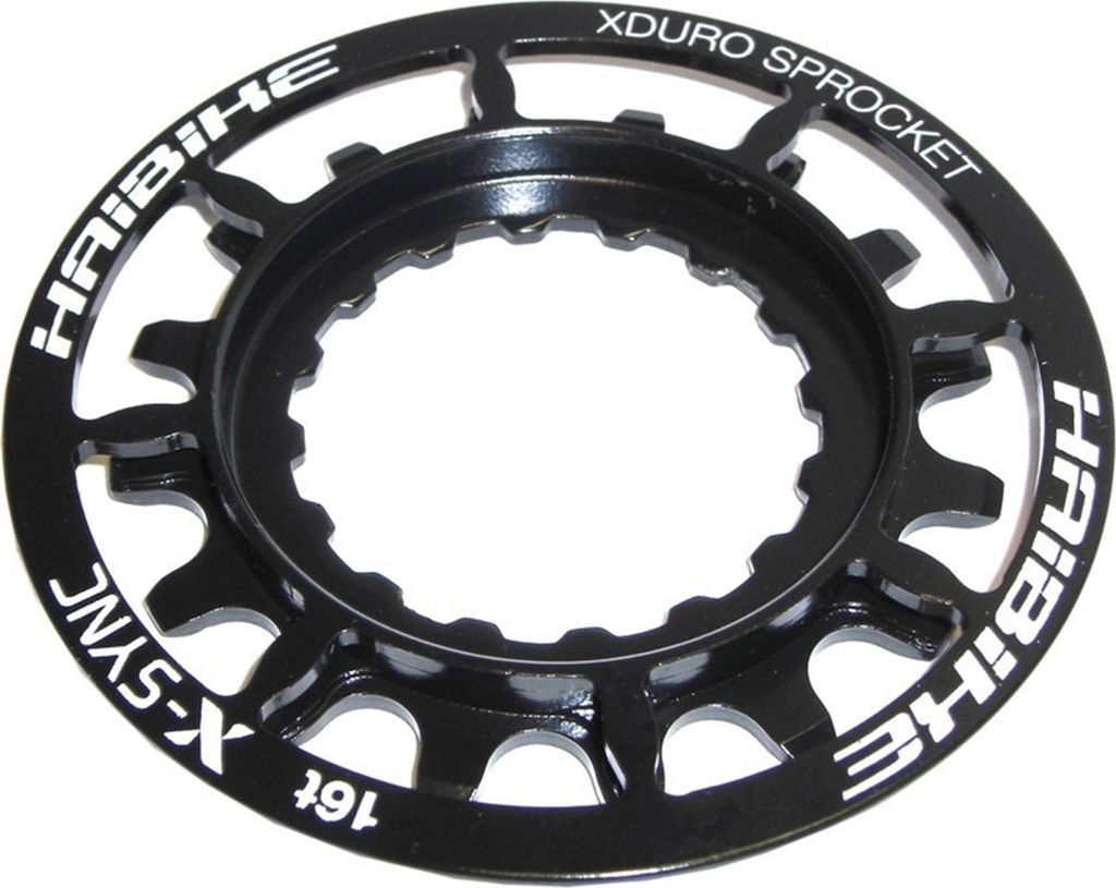 Miranda Sprocket 16 Teeth, Steel black Kettenschutzring/Kombi E-Bike für Xduro 2014,16 Zähne, X-Sync,Haibike, schwarz