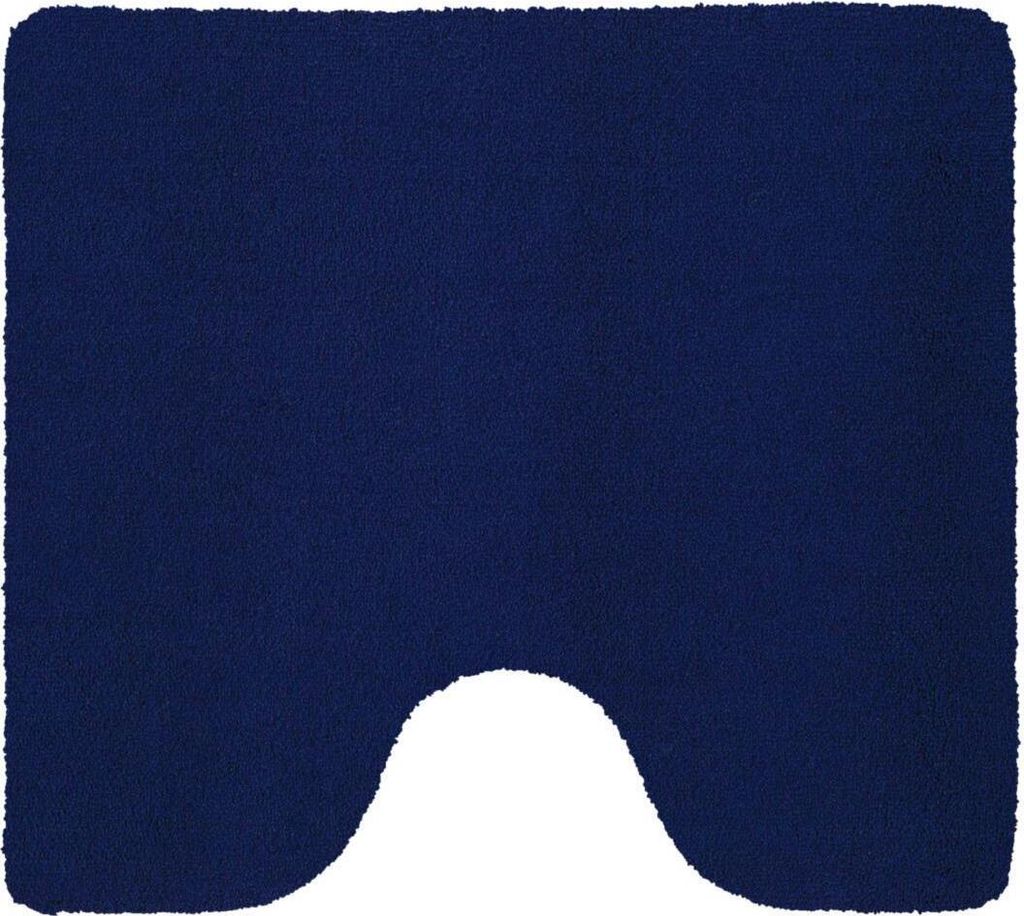 Rhomtuft Badteppich Square Umrand. eckig 55 x 60 cm Farbe kobalt