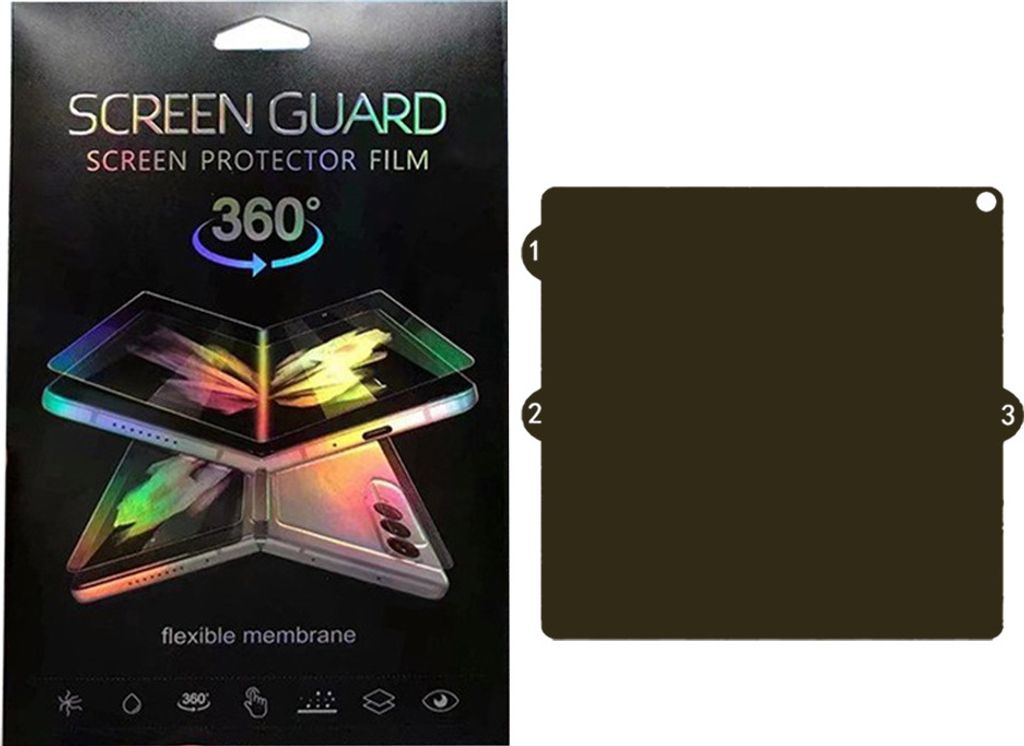 INF Huawei Mate X3 Faltbares Display Schutzfolie Innenbildschirm 2 Stück Modell 4