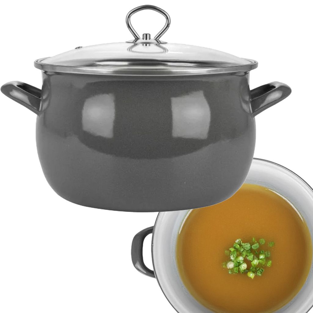 Silesia Emalia Küchentopf aus emailliertem Stahl Helena Pot Produktbild 