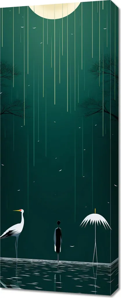 Image 40 x 100 cm Rêves nocturnes : Toile artistique haute définition