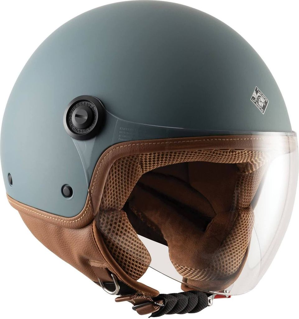 TUCANO URBANO EL'JETTIN 6.0 Blaue Demi-Jet-Helm ECE 22.06 genehmigt größe L