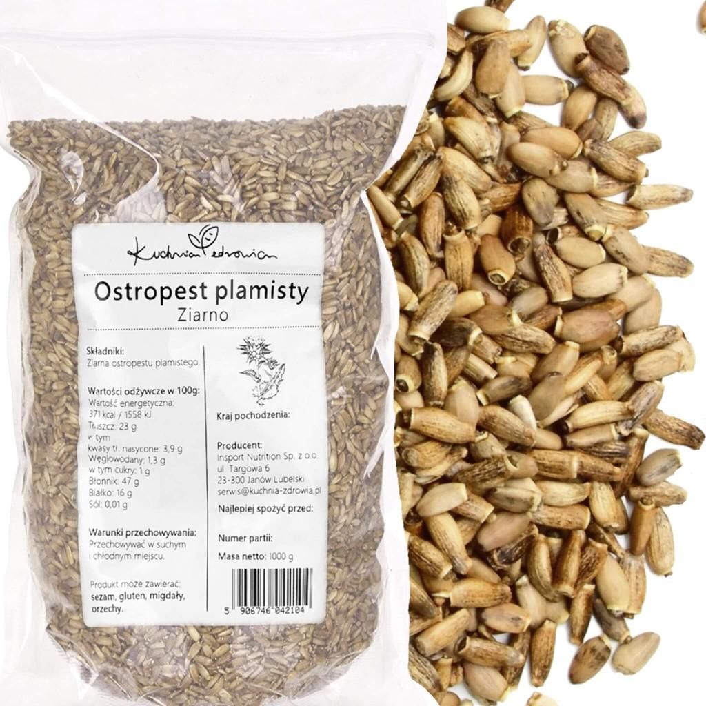 Mariendistelsamen 1 kg Ganze Samen Natur Ballaststoffreich Produktbild 