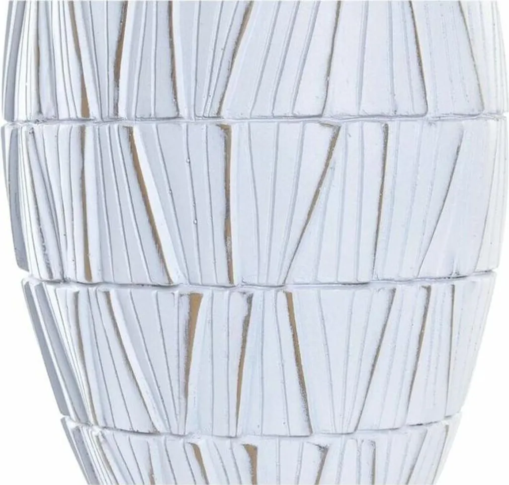 Vase Blanc pour Décoration de Salon Moderne - Résine Haute Qualité 60cm