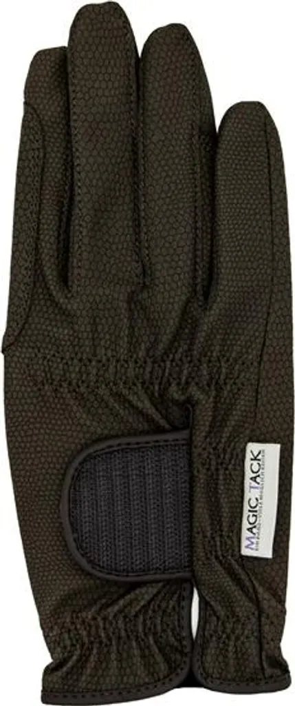 Gants d'équitation professionnels en cuir synthétique Magic Tack 8