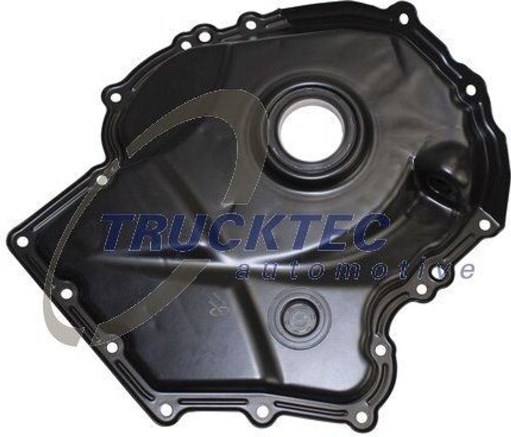 TRUCKTEC AUTOMOTIVE Steuergehäusedeckel 07.12.142 stirnseitig für VW GOLF VI (5K1) Metall