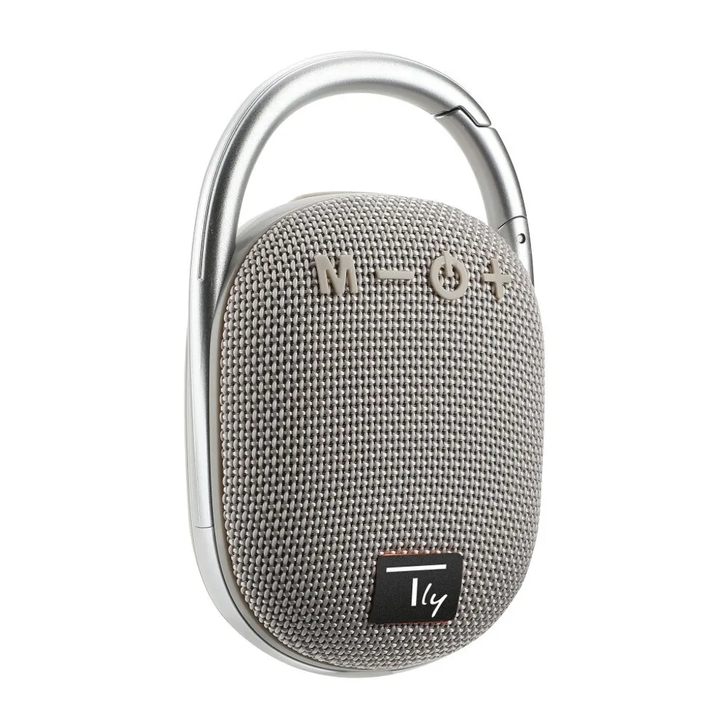 Haut-parleur Sans Fil Bluetooth 5.3 avec Éclairage LED et Mode TWS Gris