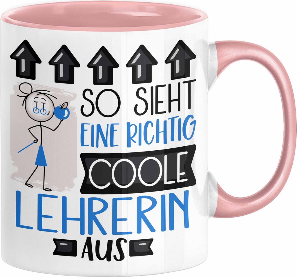 Lehrerin Geschenk Tasse Lustig Geschenkidee für Lehrerin Geburtstag So Sieht Eine Richtig Coole Lehrerin Aus Frauen Spruch Abschied Abschiedsgesch...