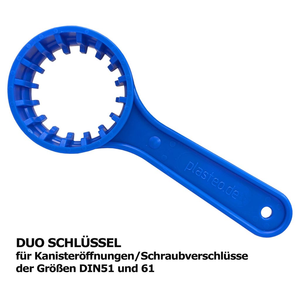 Plasteo Kanisterschlüssel - Universalöffner Für DIN45/DIN51/DIN61 Verschlüsse