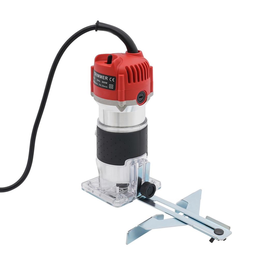 800W Oberfräse Holzfräse, 220V Einhandfräse Oberfräsen Trimmer 30000r/min 6.3