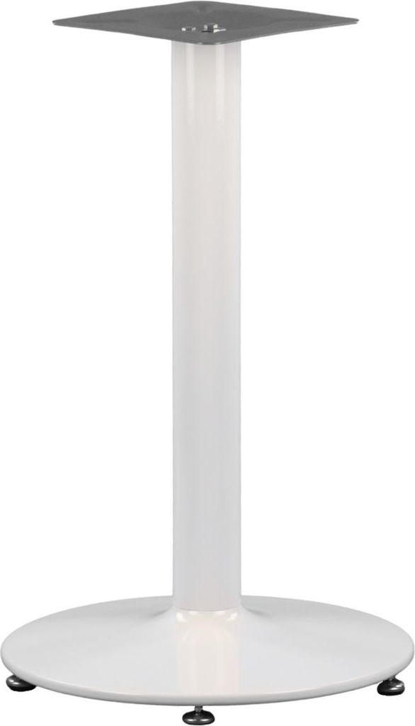 Tischgestell aus Metall NY-B006, für Büro, Hotel, Restaurant, Durchmesser 46 cm, Höhe 72 cm, Weiß