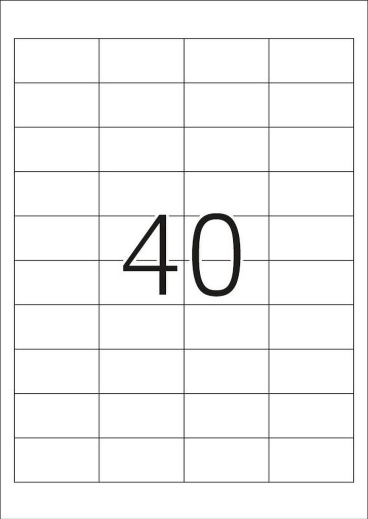 TOP STICK 8658 Etichette universali TOP STICK, 48,5 x 25,4 Immagine del prodotto 