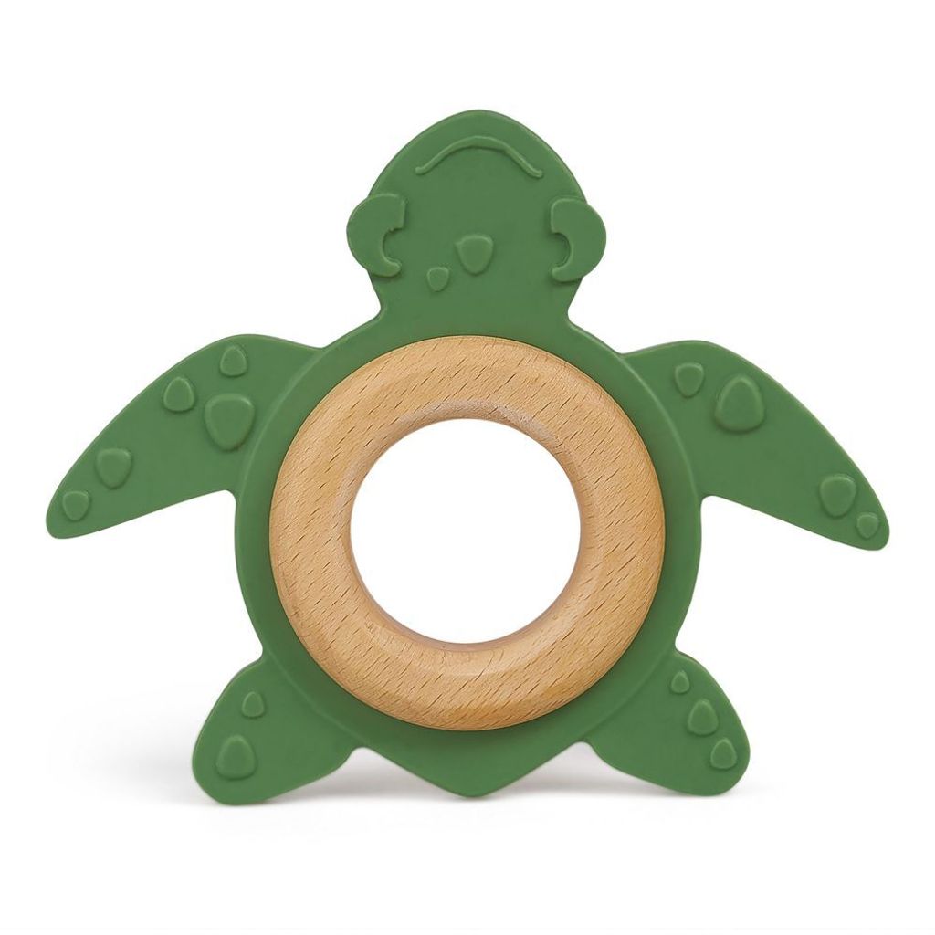 Grünspecht -Beißtier mit Holzring - Schildkröte Produktbild 