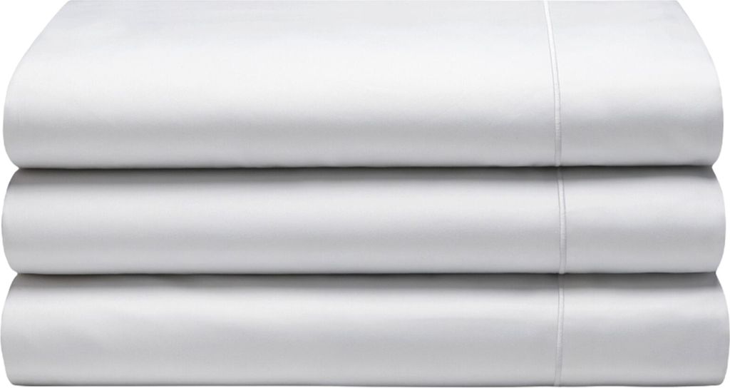 Belledorm Bettlaken, Fadenzahl 1000, Baumwollsatin BM125 (Einzelbett) (Weiß)