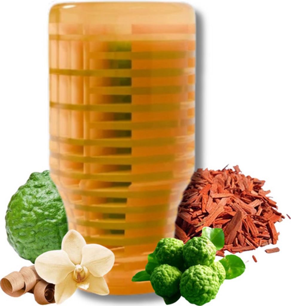 V-Air SOLID Evolution Lufterfrischer gegen schlechte Gerüche, sorgt für eine überragende Duftleistung. , Düfte:Bergamot & Sandalwood