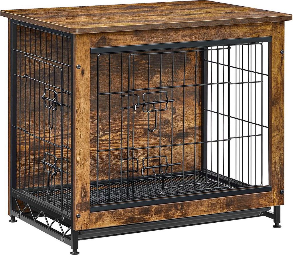 Hundekäfig für Hunde bis 14 kg, Vintage-Braun