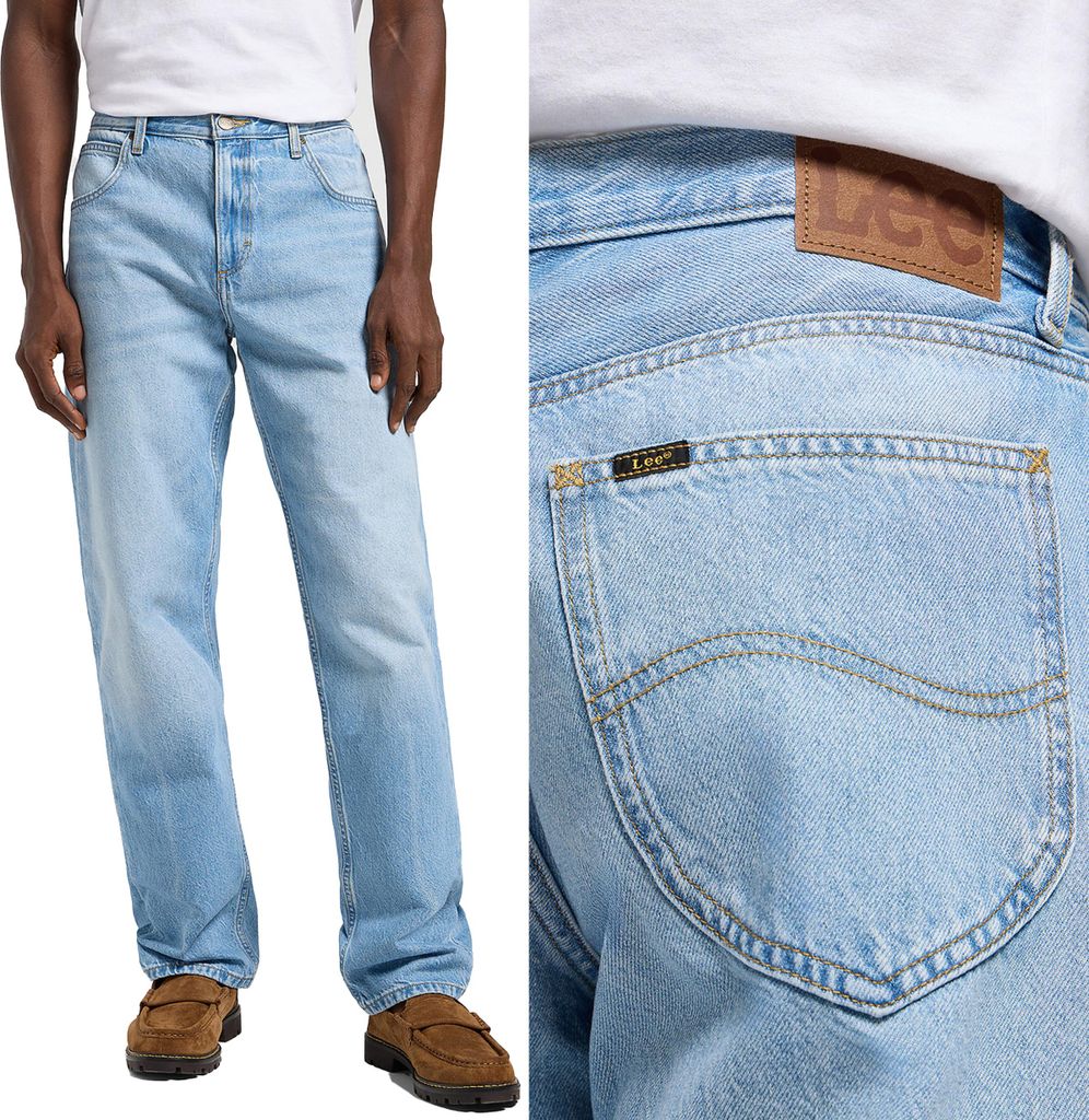 LEE Herren, Jeanshosen, Loose fit OSCAR, W34 L32, Blau, Jeans, baggyjeans, buggy