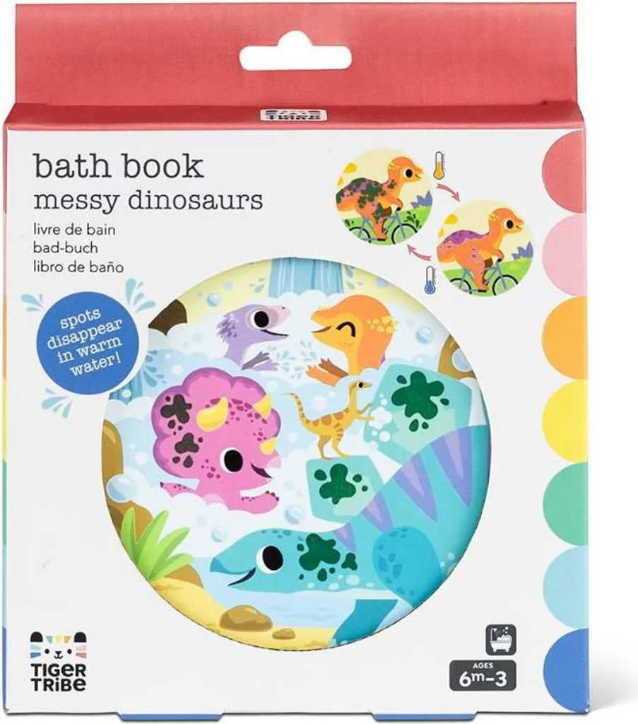 Livre de bain Tiger Tribe Dinosaur : jouet aquatique pour enfant