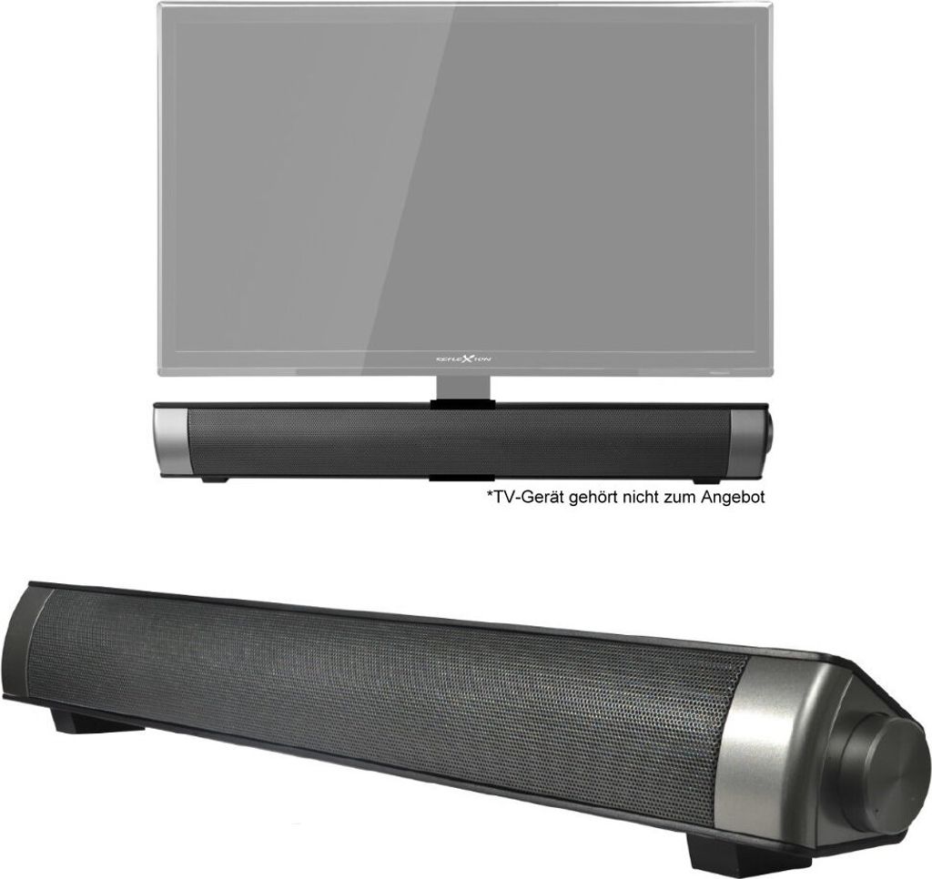 Reflexion SB100 Soundbar Lautsprecher AUX Schwarz inkl. TV-Halterung