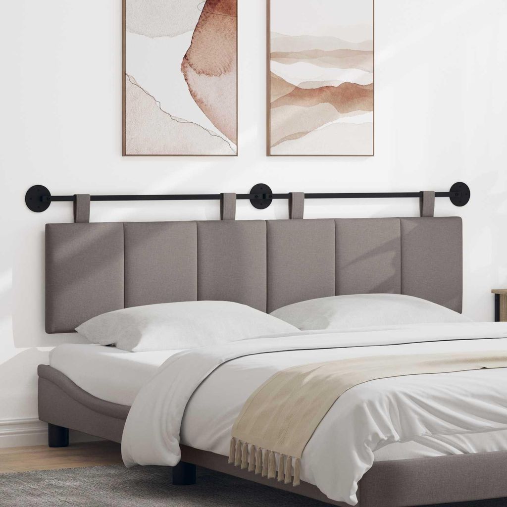 "Neues Produkt" Hängevorderseite Wandmontiert - CLORIS - Taupe 170x55x5 cm Stoff - Kopfteile V3320