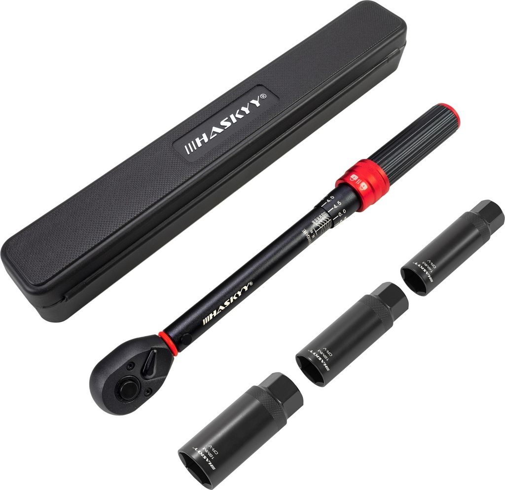 HASKYY Drehmomentschlüssel Zündkerzenschlüssel Set 3/8" Produktbild 