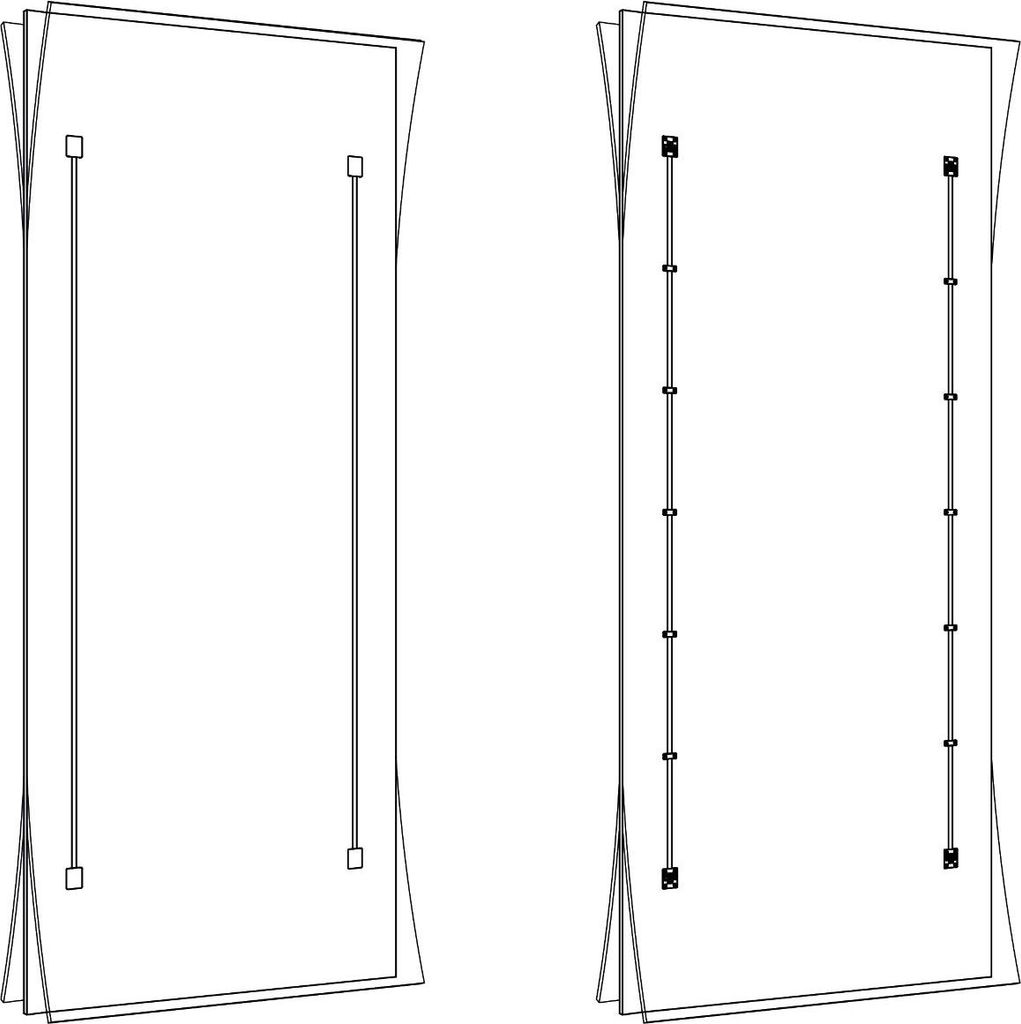 Hawa Ausrichtbeschlag für Türen 1215?1775 mm, Aluminium