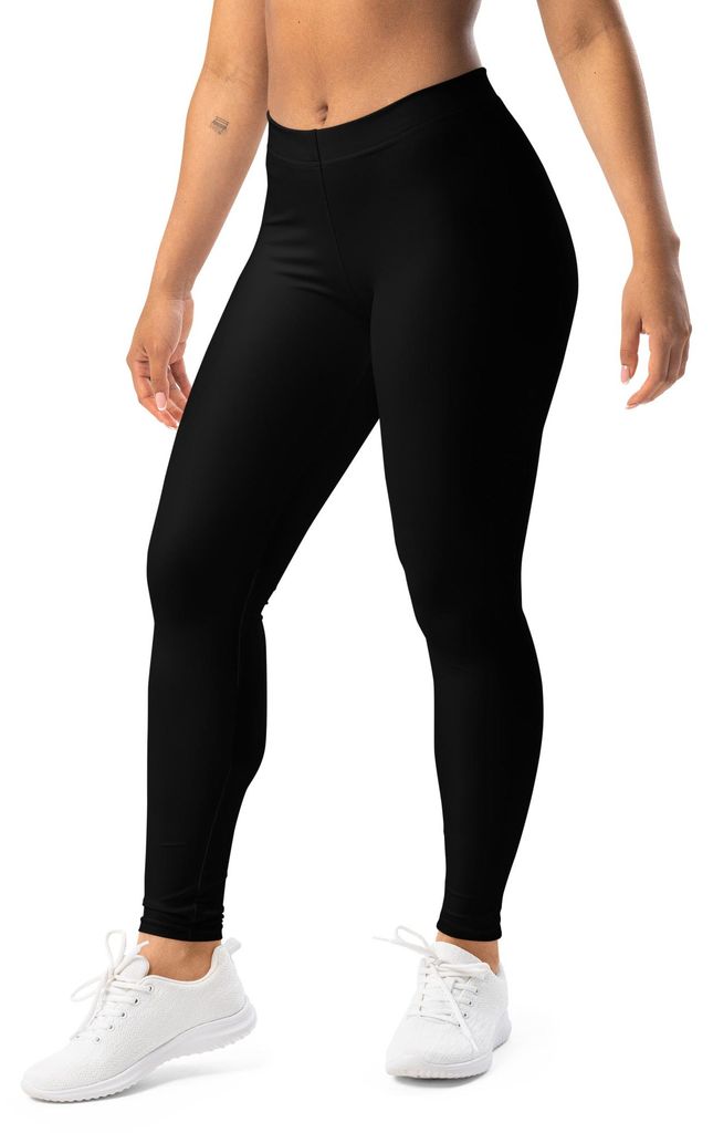 DECALVIBES Damen Leggings Basic Classic - Schwarz , XL