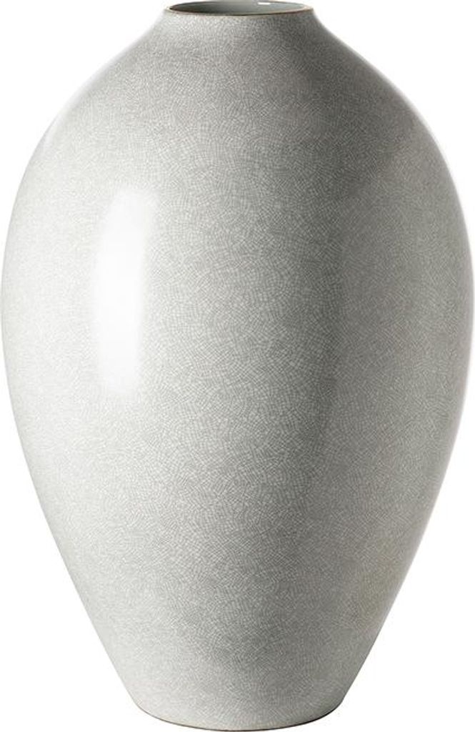 Fink AGNETA, Bodenvase, Porzellan, hellgrau, weiß, L. 34 cm, B. 34 cm, H. 50 cm, D. 34 cm 127117