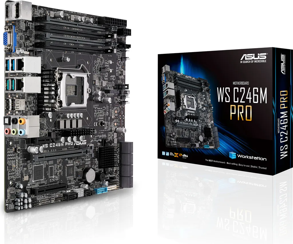 ASUS WS C246M PRO Carte Mère Micro ATX LGA1151 C246 90SW00E0-M0EAY0 - 2
