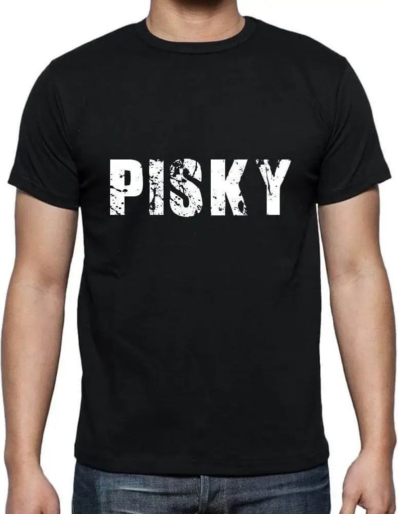 Herren Grafik T-Shirt Pisky Öko-Verantwortlich Vintage Jahrgang Kurzarm Lustige Druck Geburtstag Geschenk Mann