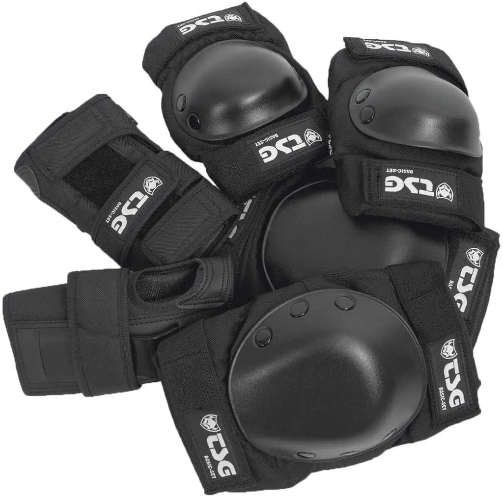 Évitez les Blessures en Roller avec le Set de Protection TSG Noir 102