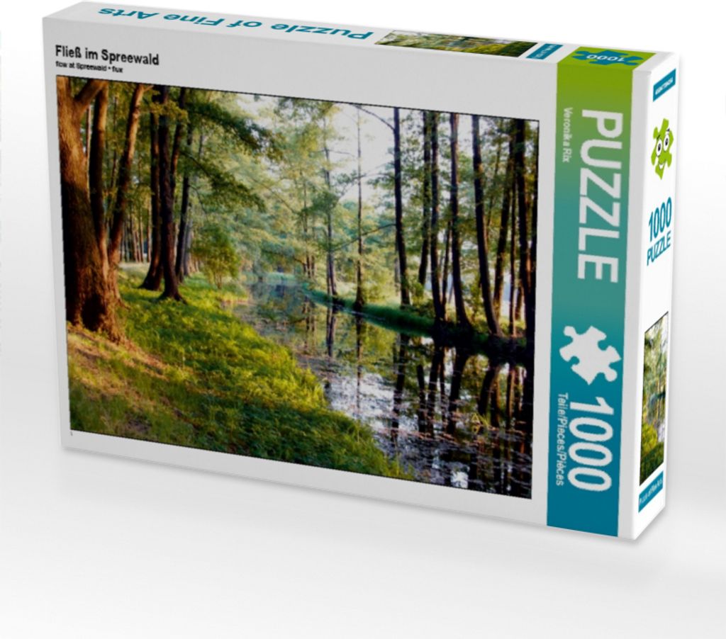 CALVENDO Puzzle Fließ im Spreewald | 1000 Teile Lege-Größe 64x48cm Foto-Puzzle für glückliche Stunden