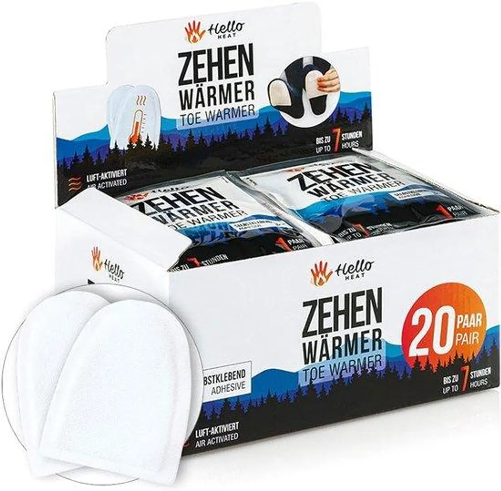 Chauffe-pieds anti-froid pack de 25 paires pour pieds gelés