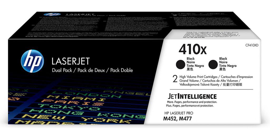 Toner HP CF 410 XD confezione doppia nero n. 410 X Immagine del prodotto 