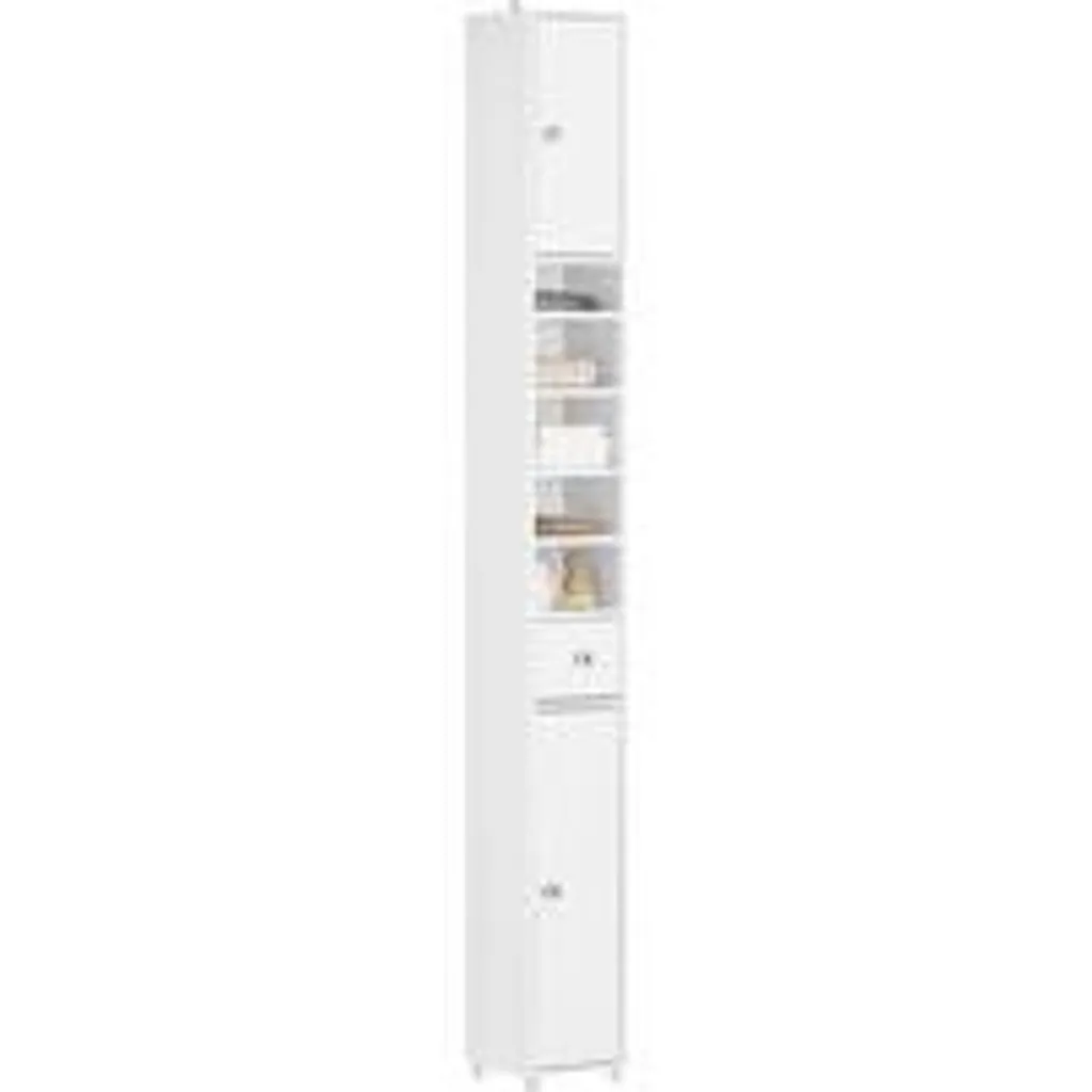 Meuble de rangement salle de bain 20 cm blanc pour petits coins étroits