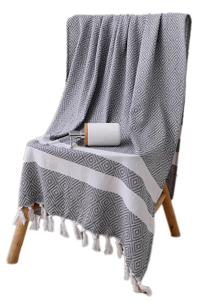 Strandtuch, extragroßes 100 x 180 cm Badetuch, schnelltrocknend, sandabweisend, leicht