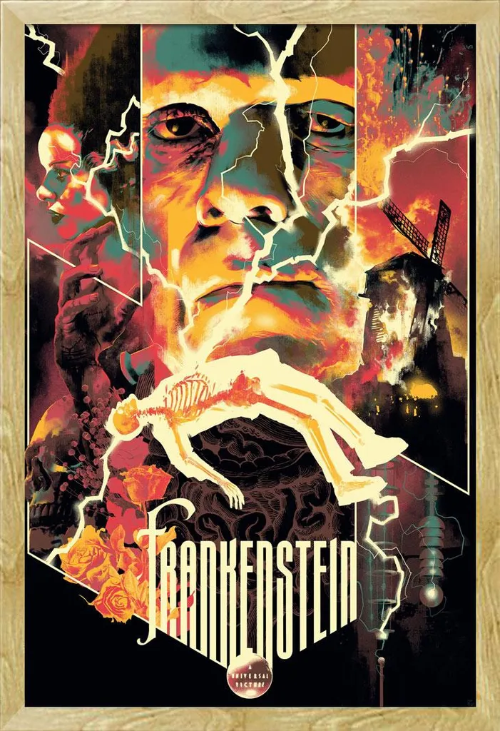 Décoration murale Frankenstein Universal Monsters pour salon et home cinéma
