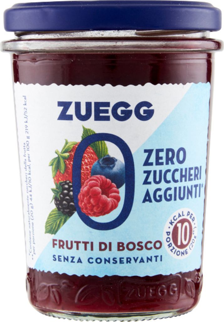 Zuckerfreie Waldfruchtkonfitüre 220g - Zuegg Produktbild 