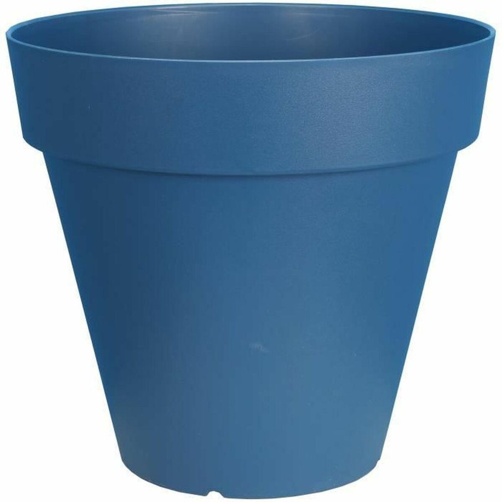 Blumentopf der Serie Riviera in der Farbe Blau mit einem Produktbild 